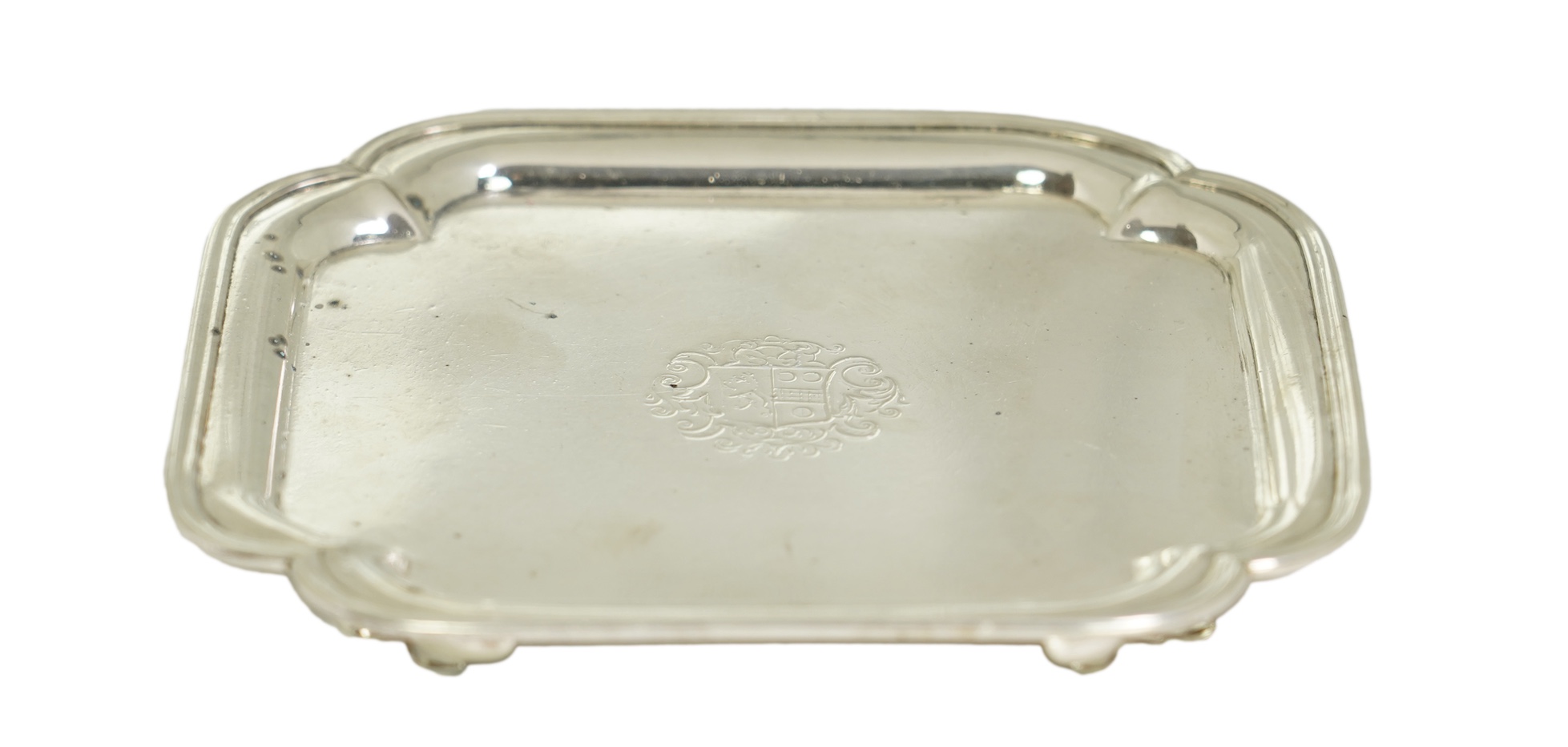 A George I silver waiter, by Edward Cornock